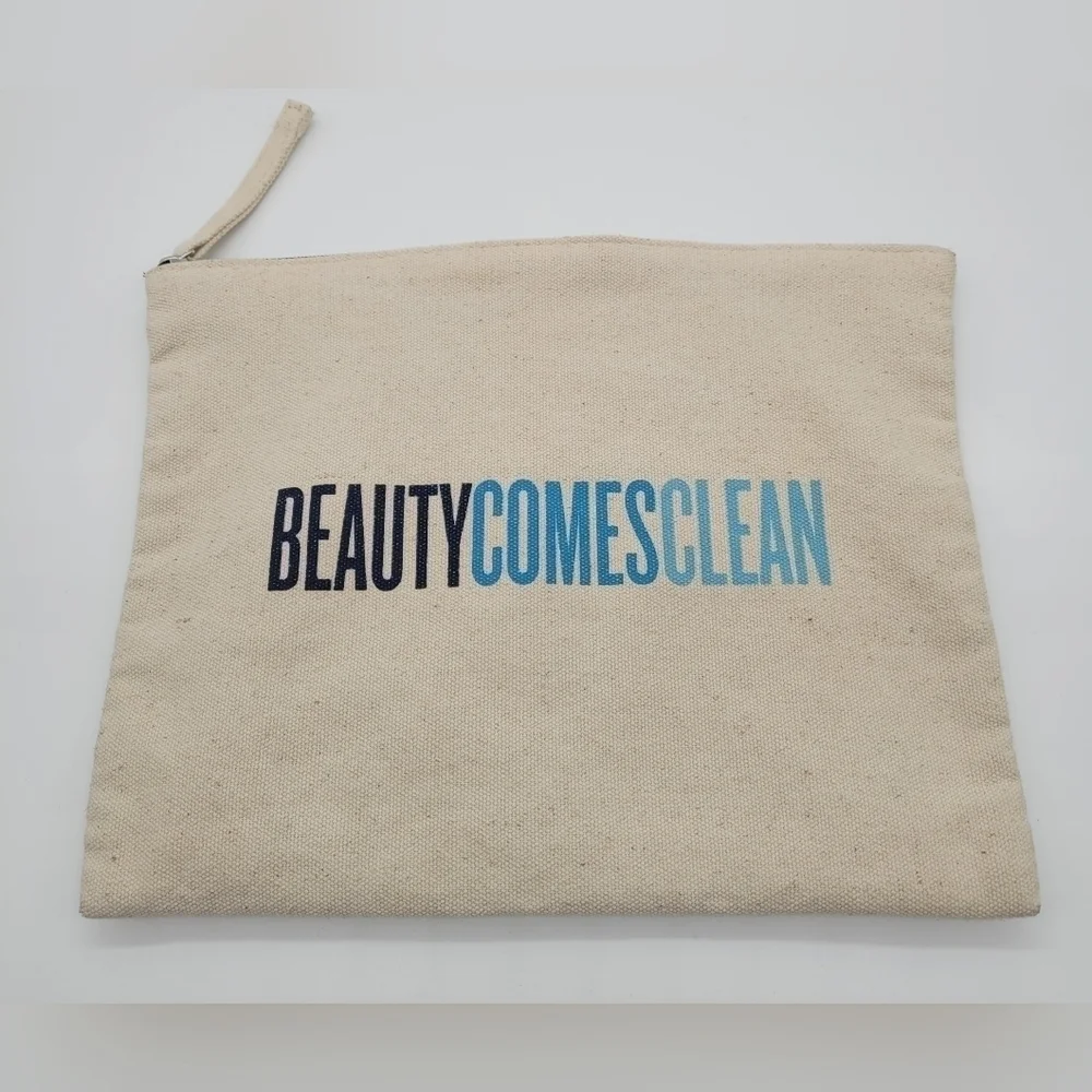 NWOT Beauty Counter Make-up Bag Canvas Zipper​​​